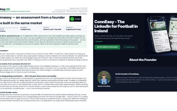 A seventeen-year-old is building - ConnEasy, The LinkedIn for Football in Ireland - Freddie Horne, Aspiring D1 Athlete & Entrepreneur