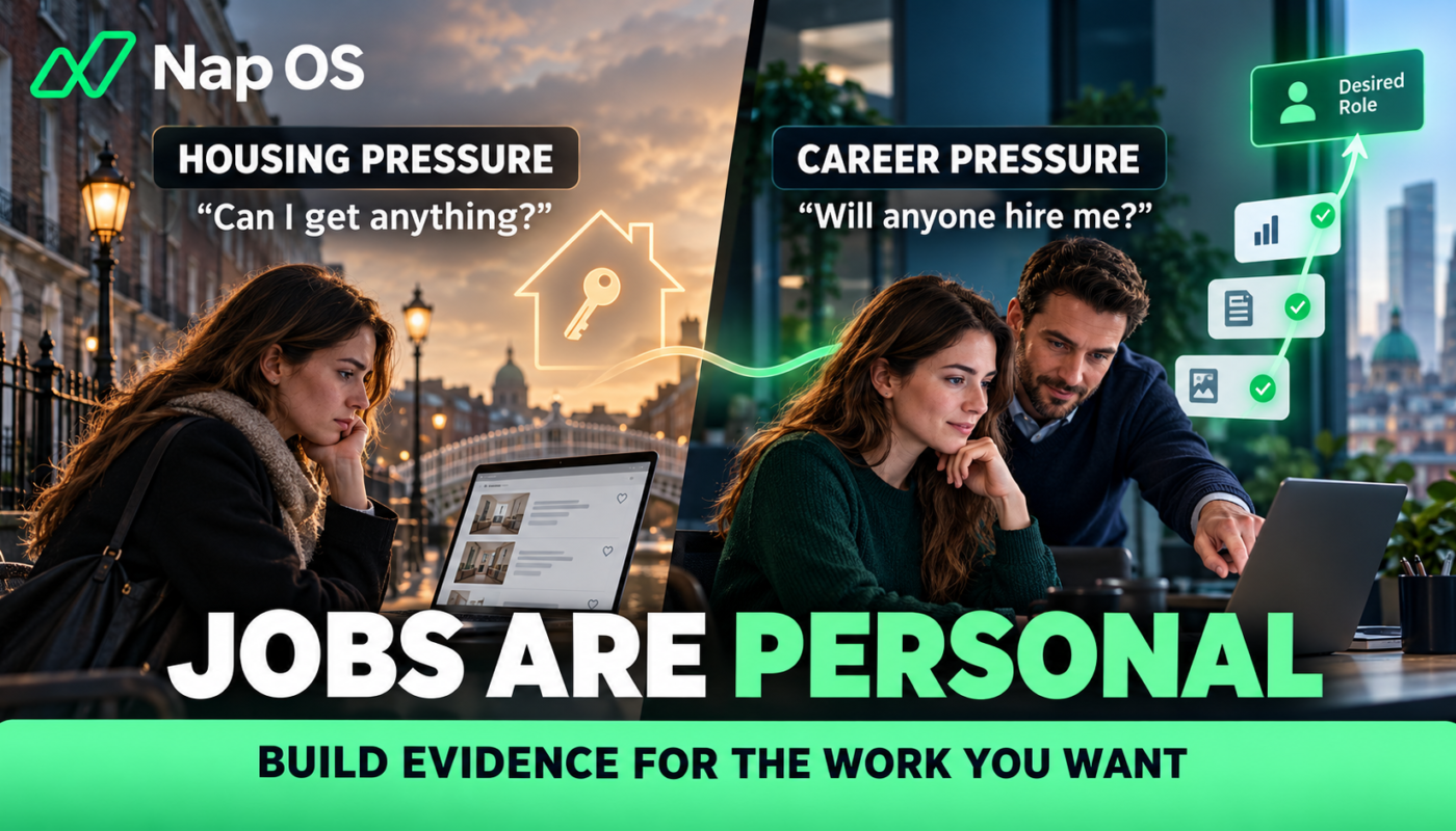 Careers are deeply personal and shouldn't require compromising on lifestyle—like struggling to find housing in Dublin.
