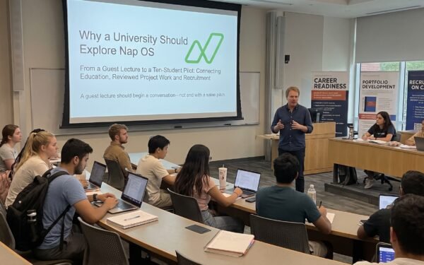 Why a University Should Explore Nap OSFrom a Guest Lecture to a Ten-Student Pilot: Connecting Education, Reviewed Project Work and Recruitment?