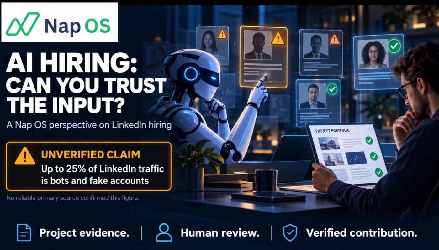 A Nap OS perspective on hiring: A Trusted LinkedIn Network Does Not Automatically Mean Trusted AI Coworker Hiring.