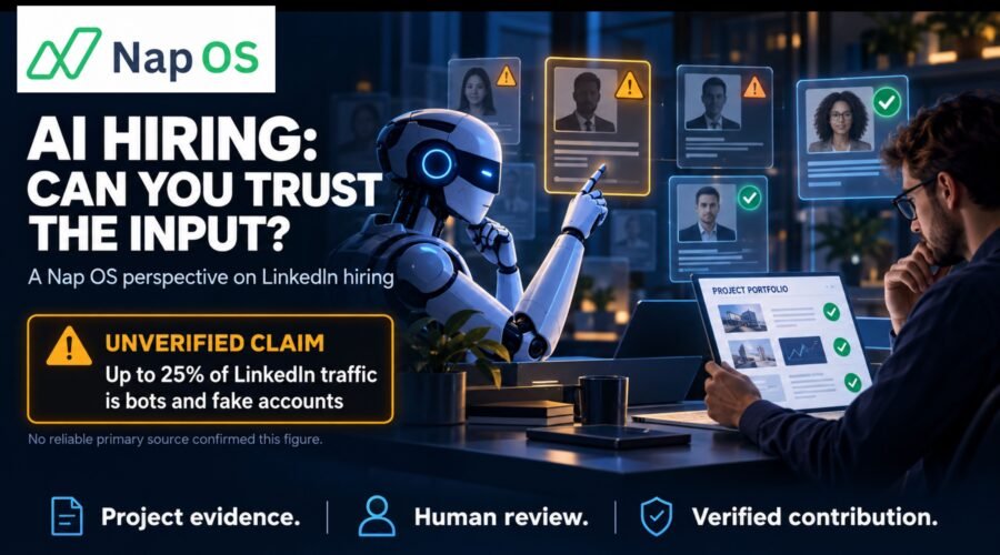 A Nap OS perspective on hiring: A Trusted LinkedIn Network Does Not Automatically Mean Trusted AI Coworker Hiring.