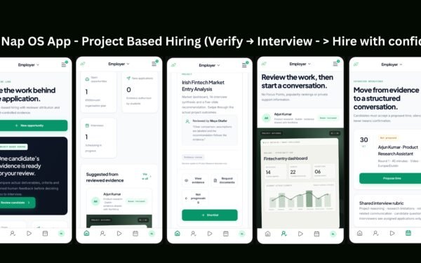 Nap OS App: Project-Based Hiring for international employers, verify candidate to interview for hiring with confidence.